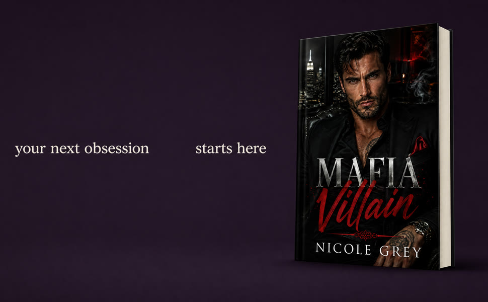 Amazon A+ content example for a dark romance novel — header banner at Amazon's 970x600 size