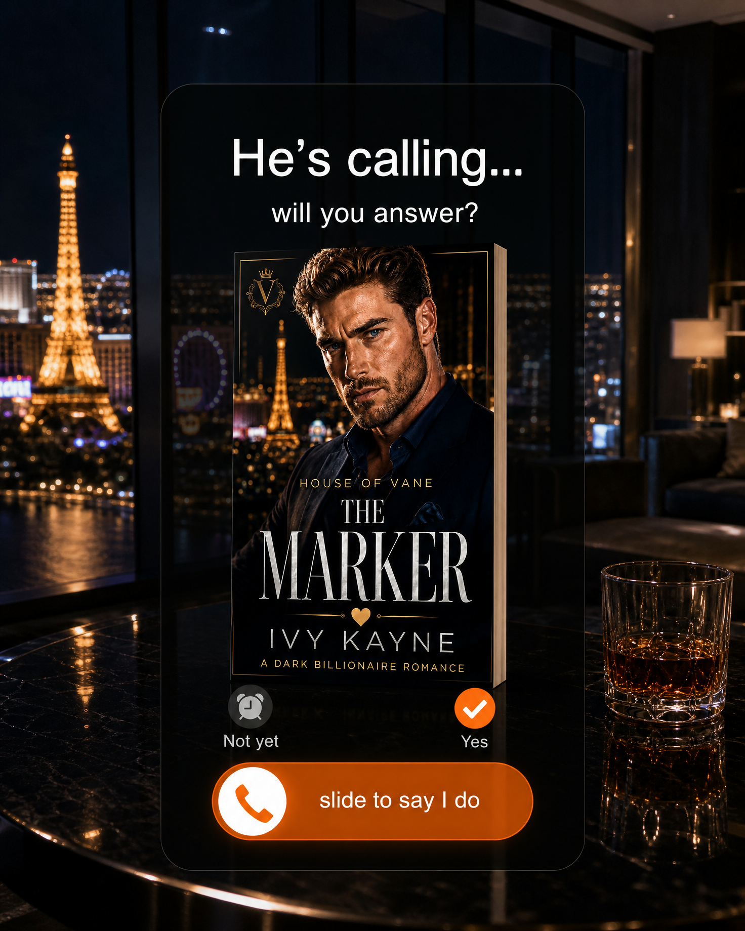Fake dating ad image — on-book still with the book’s own characters